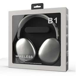 Écouteurs de cellules téléphoniques B1 Headsets Wireless Bluetooth Headphones Applehead Phones Stereo HiFi Super Bass Computer Gaming Heads