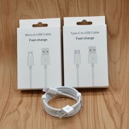 Câble de charge de téléphone de type C 1 m câble USB micro usb-c haute vitesse câble de chargeur de synchronisation de données blanc 3 pieds 2.1A