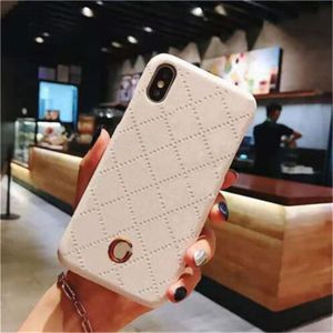 Téléphone Fashion Cell Cases Cuir Plaid Phones Case Marque Designer Hommes Femmes Pour Iphone 15 14 14Plus 13 11 12 Pro Max Galaxy S24 S23 S22 Couverture Antichoc S Plus