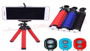 Telefoonhouder Statief Telefoonhouder Universele standaardbeugel voor mobiele telefoon Autocamera Selfie Monopod met Bluetooth-afstandsbediening Shutter1473949