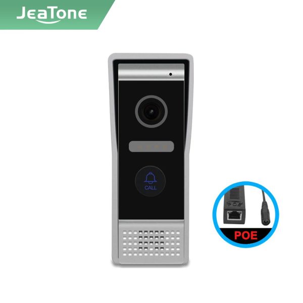 Téléphone Jeatone Tuya Smart Nouveau IP WiFi Video Interphone Door Sheel Wide Angle Interphone, IP65 Methroproof, AHD Camera, IR Night Vision