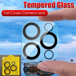 Telefoon Lens Screen Protector voor iPhone 13 12 Mini 11 Pro MAX 3D Transparante Krasbestendige Volledige Camera Back Tempered Glass Film Achter Len Cover HD Protection Case