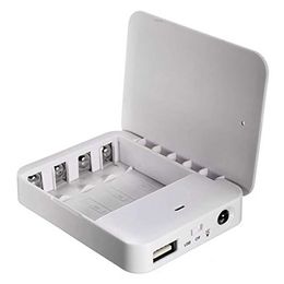 Banks de celdas de teléfono Potencia Portable Banco USB Battería Batería Caja de embalaje externo Emergencia 4x AA para iPhone 2445