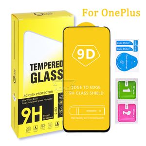 Telefoonschermbeschermer voor OnePlus 6T 7 7T 8T 5G Hoge kwaliteit 9D Gehard glas 9 9Lite 9E 9R Nord 2 N100 N200 Samsung A03S a30S A20S A02S A22 4g MI 11X met retailpakket