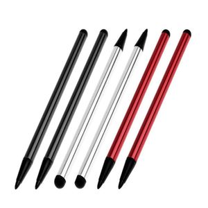 Telefoon tablet touchscreen pennen capacitief stylus potlood voor iPhone iPad samsung ronde rubberen kop tablet pennen briefpapier benodigdheden sjofj