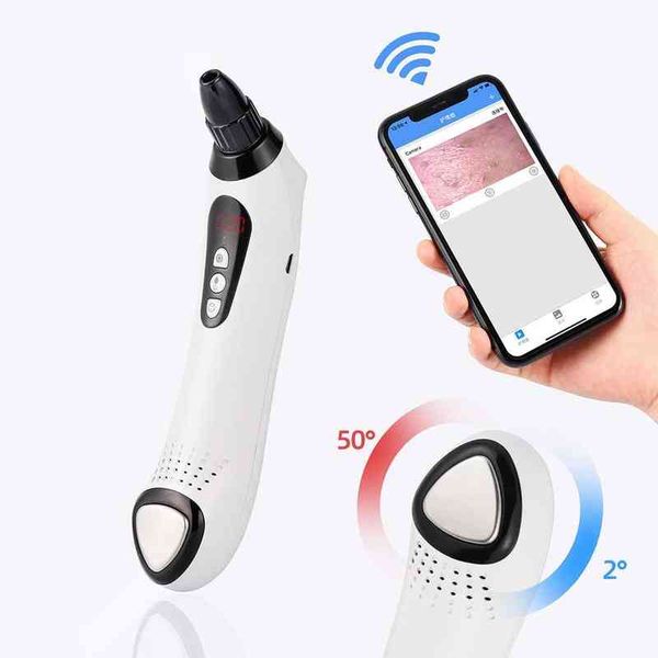 Téléphone caméra visuelle dissolvant de points noirs visage nettoyage en profondeur nez visage pores nettoyant chauffage HotCold compresse masseur cryothérapie 220514