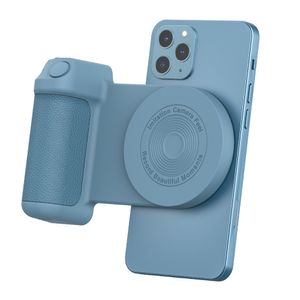 Carga inalámbrica del teléfono Manija de la cámara magnética Soporte de la cámara Magsafe Cargador inalámbrico de escritorio 3 en 1 Smart Bluetooth Handheld Anti-shake Selfie Stick