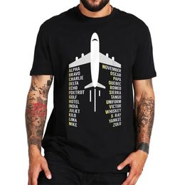 Phonétique alphabet aviation pilote avion homme chemise drôle d'été