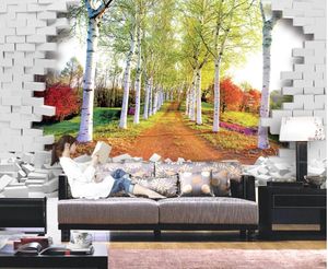 Foto elke maat modecoratie woondecoratie voor slaapkamer tempo extensie landschap TV achtergrond muur