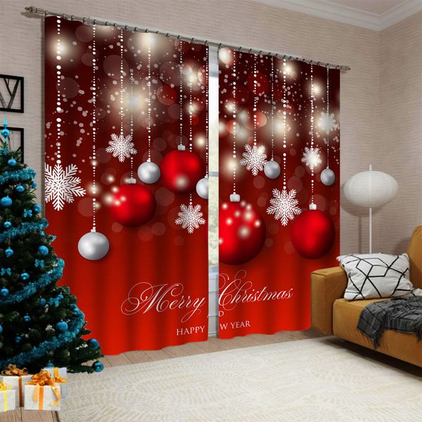 Cortinas de Navidad con foto, cortina de ducha con impresión 3D, cortina de ducha impermeable con estampado 3D de poliéster