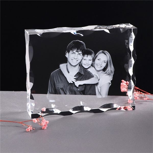 Cadre photo personnalisé en cristal personnalisé, album photo gravé au laser, cadeau de mariage pour invités, cadeau souvenir 201211