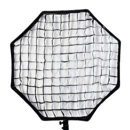 Freeshipping Photo Studio 120cm Octagon Umbrella Softbox Difusor Reflector con Nylon Gird para Speedlite Flash Photography Studio Soft Box