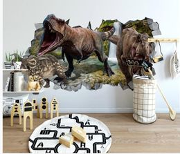Papel pintado de murales fotográficos minimalista moderna 3D animales pared tridimensional de la pared de los niños sala de fondo