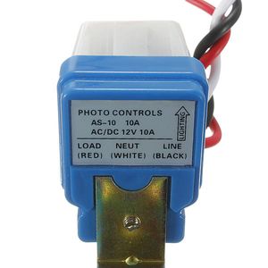 Photocell Street Light Switch Auto Auto Aan Uit AC DC 12V 50-60Hz 10A Photo Controller Photoswitch Sensor Controller