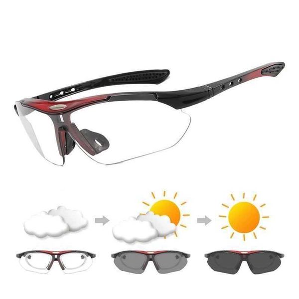 Gafas de sol fotocromáticas para correr y ciclismo para hombre y mujer, gafas para bicicleta con marco para miopía, gafas polarizadas para bicicleta de carretera 230920