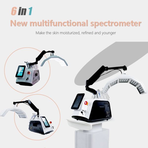 Thérapie photodynamique pour l'amélioration de l'élasticité de la peau, dispositif anti-rides lissant avec pistolet pulvérisateur RF BIO, épurateur à poignée froide, machine 5 en 1