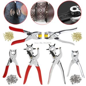 Photographie 128pcs / Set Leather Hole Punch Repair Tool Eyelets GROMMETS + PLIERS KIT NOUVEAU AU13 19 DROSHIP