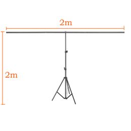 Sistema de soporte de fondo de fondo de fondo de fotografía Freeshipping Metal con 3 abrazaderas 200 cm x 200 cm