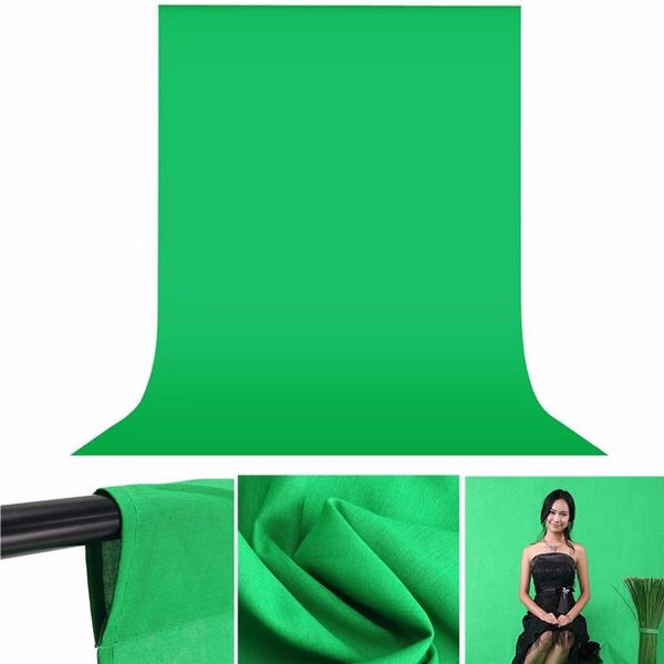 Livraison gratuite arrière-plans de photographie écran vert solide 10x19ft arrière-plans en tissu Chromakey Porta Retrato pour Studio Photo