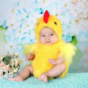 Photographie Photographie Propys Animaux Costume Chick Costume Poulet tenues Chapeau et body Studio Photo Party Party Costume Photography Gift