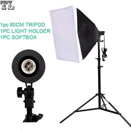 Freeshipping Fotografie Softbox Lighting Kit 50x70cm Softbox 80cm Lampen Stand Foto Studio Accessoires Set