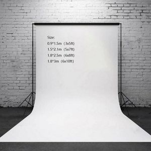 Photography Studio Background Backdrop Screen Cloth 0.9X1.5m/1.5X2.1m /1.8X2.5m/1.8X3m White For Camera Studio Photo Lighting