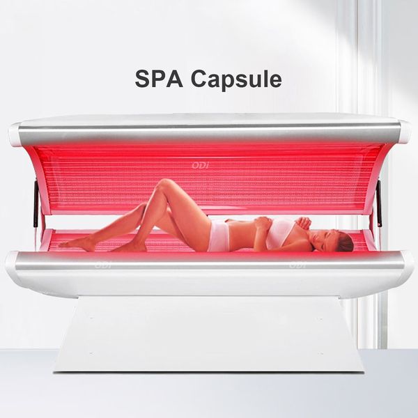 Photon LED Thérapie à la Lumière Rouge Salon de Beauté LED Capsule de Thérapie Près du Lit de Thérapie Infrarouge Thérapie au Collagène Solarium Lit LED de Bronzage au Meilleur Prix