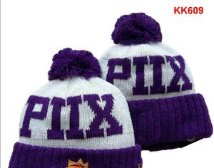 PHX Bonnet de l'équipe de basket-ball nord-américaine avec patch latéral en laine d'hiver pour sport, bonnet en tricot avec tête de mort