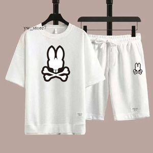 Physcho Bunny Merk Heren T-shirts Psyco Bunny Shirt Patroon Top Katoen Korte Mouw T-shirt Print Psychologische Bunny Shirt Zomer Heren Tee Luxe Designer 5912