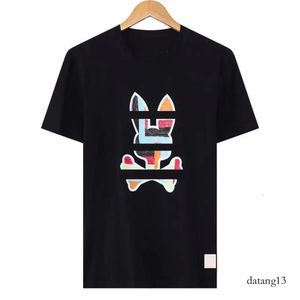 Physcho Bunny Men's T-shirts Femme T-shirts Bunny T-shirt Coton T-shirt Fashion Casual Summer Imprimée à manches courtes Couple T-shirt de haute qualité décontracté 404