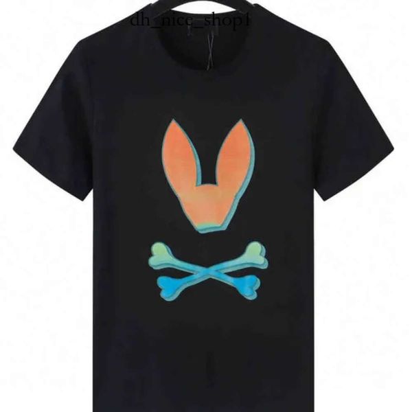 Physcho Bunny Rabbit Brand = T-shirts Skull Match Top Cotton O-Neck Sleeve courte = imprimer Ghost Rabbit Polo