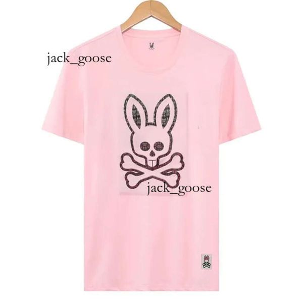 Physcho Bunny Rabbit Polo Camiseta Diseñador Camiseta para hombre Moda de moda EE. UU. High Street Camisetas de manga corta Ropa Calle Psicológico Bunny Psyco Bunny 350