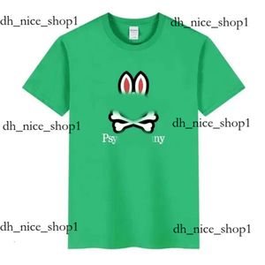 Physcho Bunny Rabbit Polo T-shirt D'été Pour Hommes POLO Lapin Imprimé Manches Courtes Double T-shirt Coton T-shirt 12 Couleurs Taille Asiatique S-M Lapin Psychologique 813