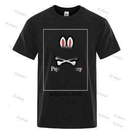 Physcho Bunny Shirt Psyco Bunny Psychological Bunny Pyscho Bunny Physco Bunny Shirt Summer Mens Polo Shirt Konijn Print Kort Mouw paar T-shirt T-shirt 5B6D