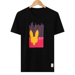 Physcho Bunny Summer Casual Bunny T-shirt Mens Womens Womens Skeleton Rabbit 2024 Men Shirt Fashion Designer Tshirt Short Man Sleeve Man Tops Taille M - 3XL 561
