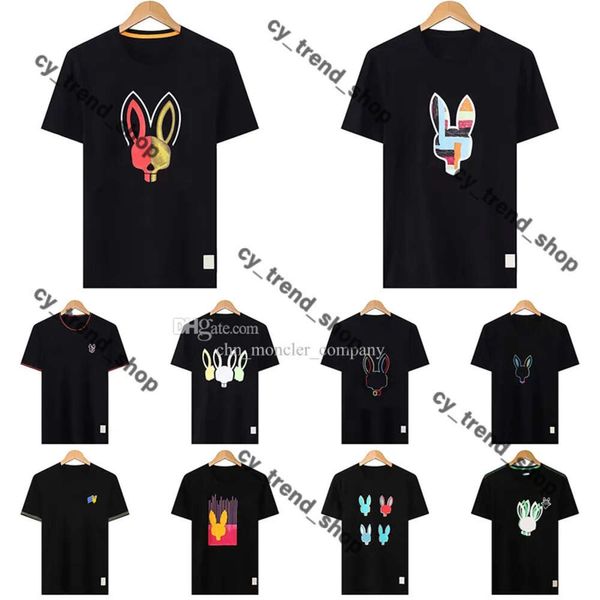 Physcho Bunny T-shirt Hommes Femmes Lapin Hommes Chemise Créateur De Mode Tshirt Couple Manches Courtes Homme Hauts Psyco Bunny Lapin Psychologique Pyscho Bunny Physco Bunny 748