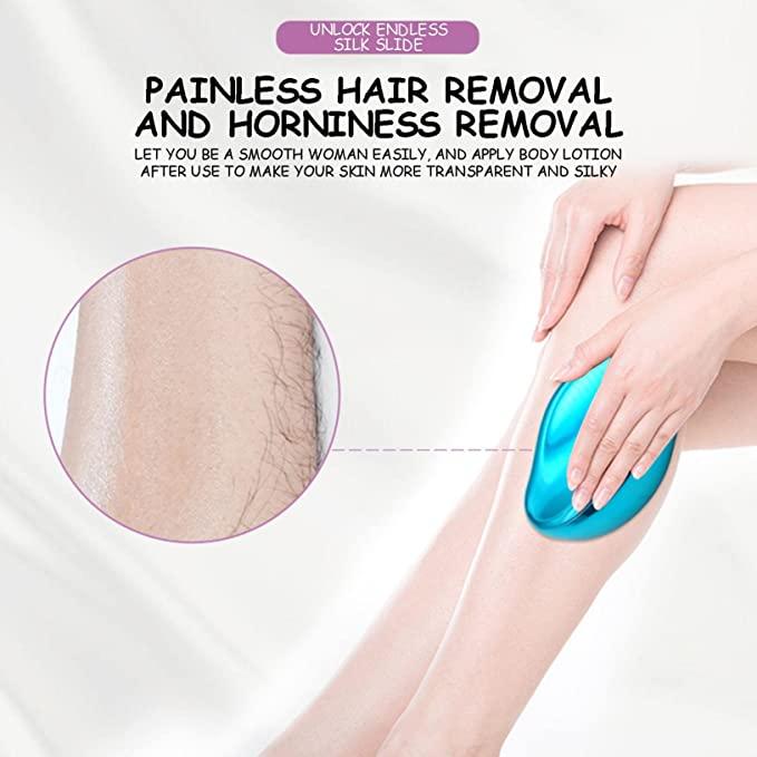 Fysiskt hårborttagning glas hårborttagning smärtfri säker epilator lätt rengöring återanvändbar