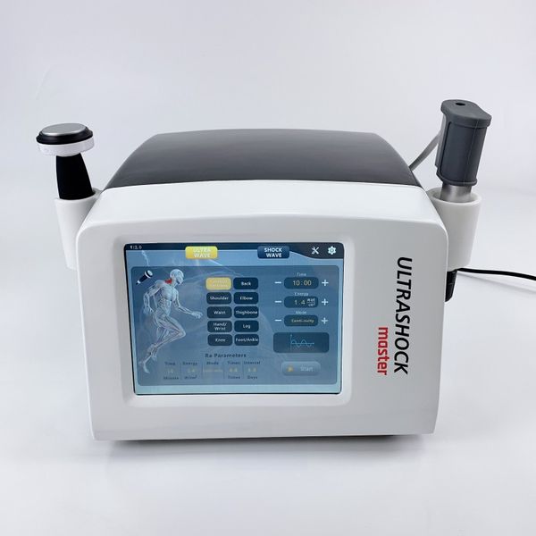 Ultrashock físico Shockwave Dolor Reducir Tratamiento Neumático Extracorpóreo Shock Wave Therapy Machine Dispositivo de masaje ED