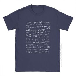 Physics Aquaration Science T-shirt Mannen Math Nerd Mannelijke T-shirt Grappige Basic Tees Crew Hals Pure Katoenen Kleren Zomer T Shirts 210706