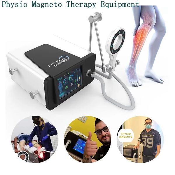 Équipement de magnétothérapie Physio avec masseurs électromagnétiques infrarouges Physiothérapie magnéto-transduction extracorporelle magnétique à haute fréquence