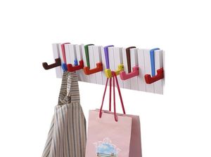 Cintre Design clavier de Piano avec 7 crochets, porte-écharpe créatif coloré, porte-chapeau, porte-clés, porte-manteau mural 9572584