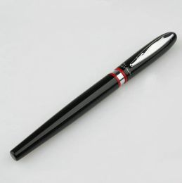 Picasso 907 Black and Silver Yellow / Red Ring International Standard Rollerball Pen Écrivant Étudiants Cadeaux enseignants