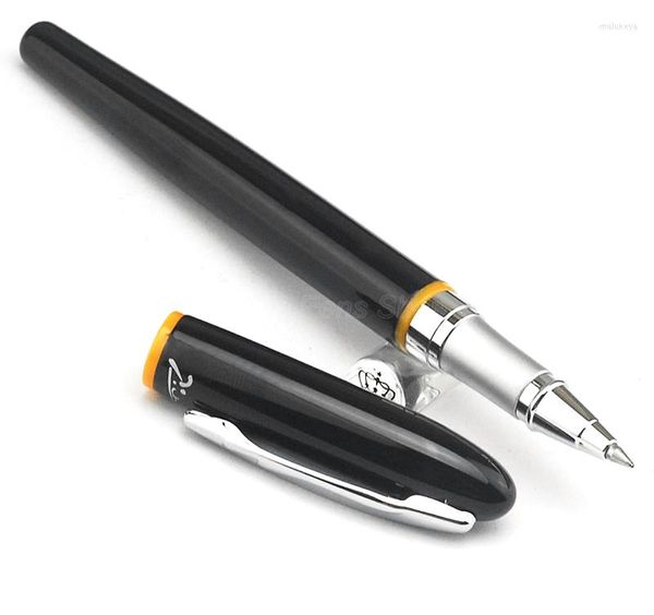 Picasso 907 Classic Montmartre Pimio Metal Roller Ball Pen con anillo amarillo Caja original Fit Office Home Hogar