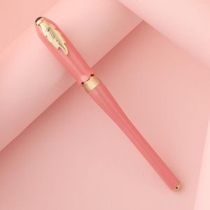 Picasso 986 Sweet Greek Irene Pimio Rollerball Pen Regalo femenino Pink Bud Cap Leaf Clip Oficina Firma para escritura comercial