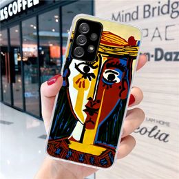 PICASSO Résumé Art Peinture Étui de téléphone doux pour Samsung Galaxy A51 A71 A41 A31 A21S A11 A10 A20E A30 A40 A50 A70 A6 A7 A8