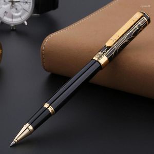 Picasso Hoogwaardige 902 Black-Gold Cap Roller Ball Pen Navulable Professional Office Stationery Tool met cadeaubon Aankomst