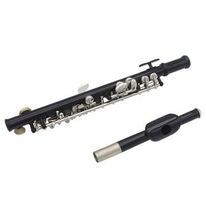 Piccolo Ottavino Half-size fluit verzilverde C sleutel Cupronickel met reinigingsdoekschroevendraaier Gevlaagde doos Woodwind-instrumenten