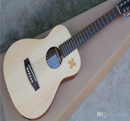 Picea Asperata 34quot Solid Top Acoustic Guitar avec Fishman Pickupx INLAYCHROME Hardwares offsant des services personnalisés3179146