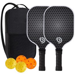 Pickleball peddels koolstofvezeloppervlak USAPA goedgekeurde stoel racket honingraat honingraat kern cadeau kit indoor outdoor 240411