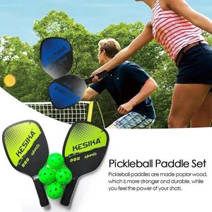 Pickleball Paddles Set Non-Slip Rackets Honeycomb Core 4 ballen draagbare racket cover Carry Bag Kit Men Women Indoor Outdoor 240508